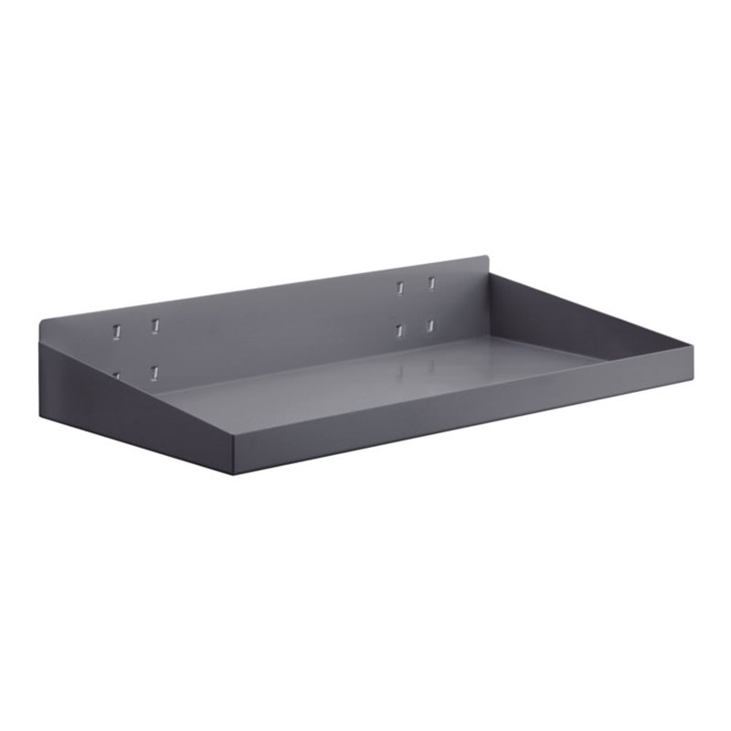 Kappes Stahlboden RasterPlan m. Abrollrand B490 x T243 x H77 mm anthrazitgrau