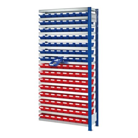 Kappes Steckregal RasterPlan mit Regalkästen Mod. 20 2000 x 1000 x 400 mm AF RAL-RG614 H44