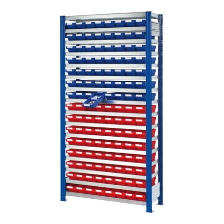 Kappes Steckregal RasterPlan mit Regalkästen Mod. 20 2000 x 1000 x 400 mm GF RAL-RG614 H44