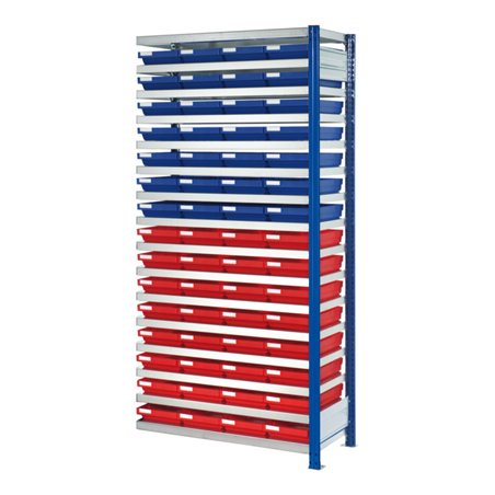 Kappes Steckregal RasterPlan mit Regalkästen Mod. 21 2000 x 1000 x 400 mm AF RAL-RG614 H44