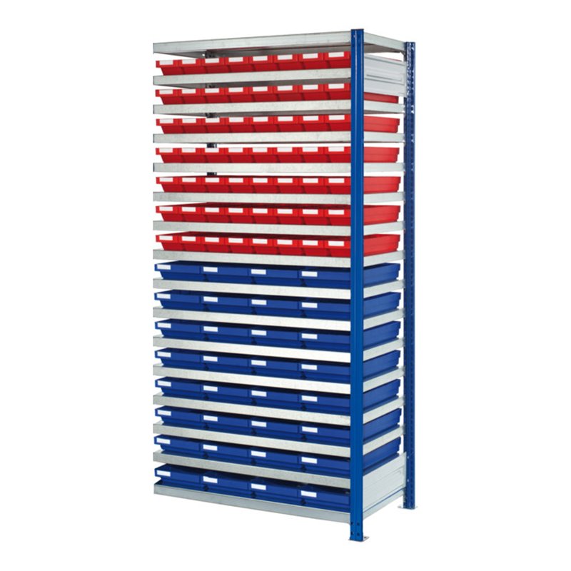 Kappes Steckregal RasterPlan mit Regalkästen Mod. 22 2000 x 1000 x 300 mm AF RAL-RG614 H44