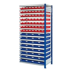 Kappes Steckregal RasterPlan mit Regalkästen Mod. 22 2000 x 1000 x 400 mm AF RAL-RG614 H44