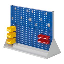 Kappes Stellwand RasterPlan Gr. 2 doppelseitig RAL 7035/5010 mit Ausstattung 2