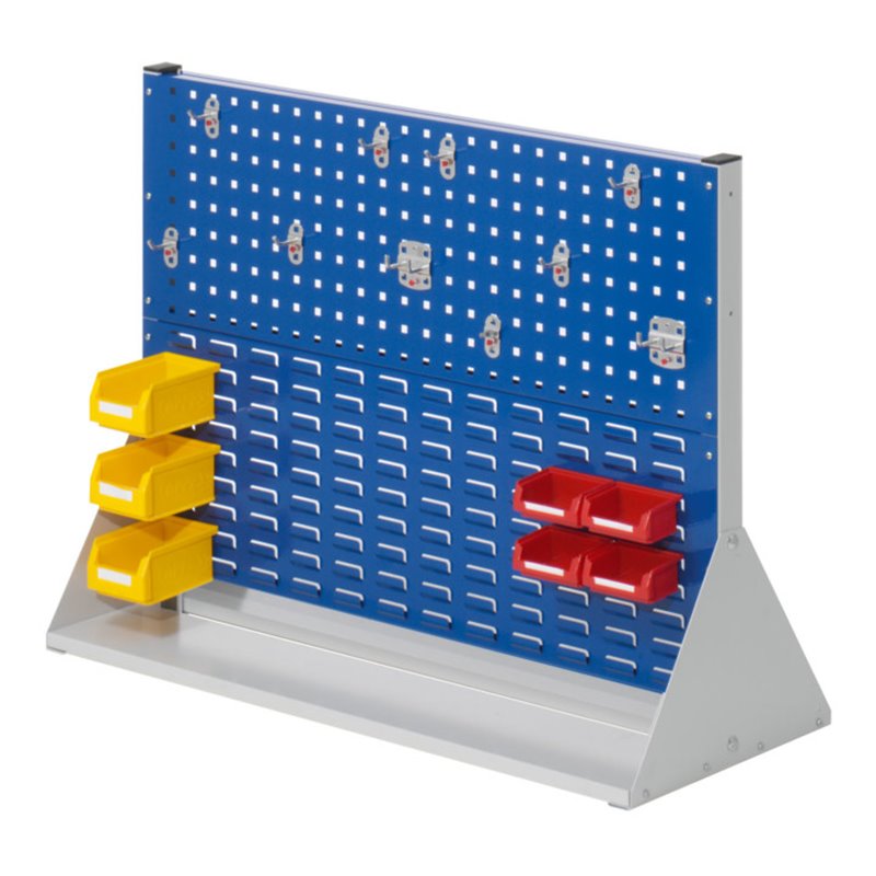 Kappes Stellwand RasterPlan Gr. 2 doppelseitig RAL 7035/5010 mit Ausstattung 2