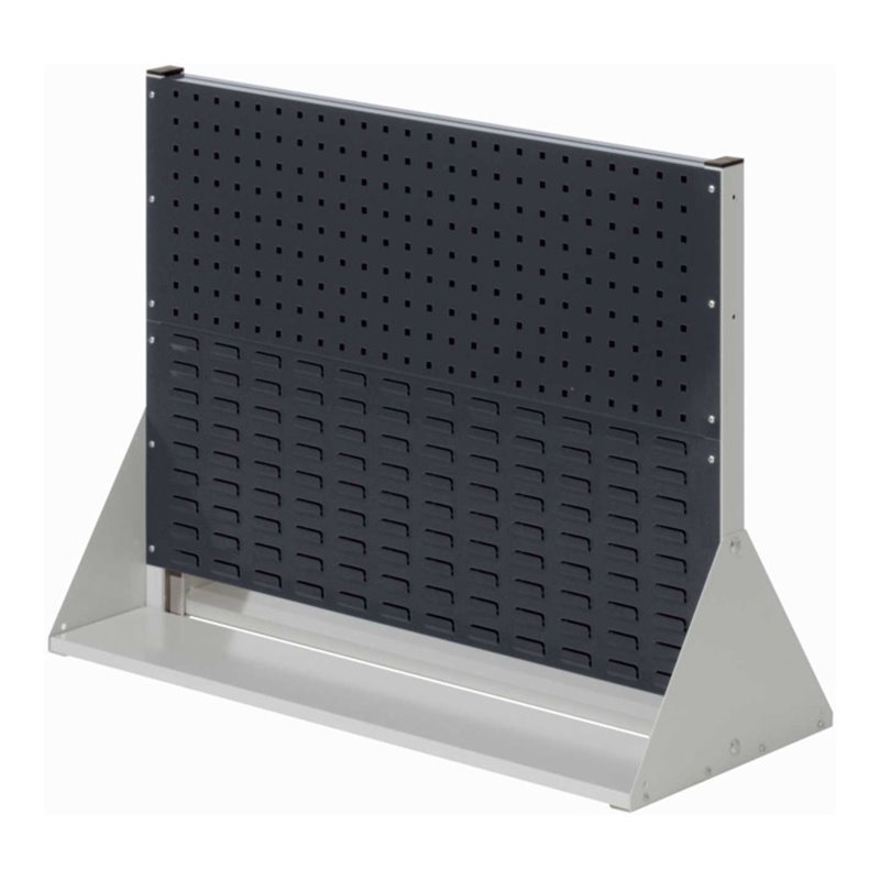 Kappes Stellwand RasterPlan Gr. 2 doppelseitig RAL 7035/7016 2 Loch-/2 Schlitzplatten