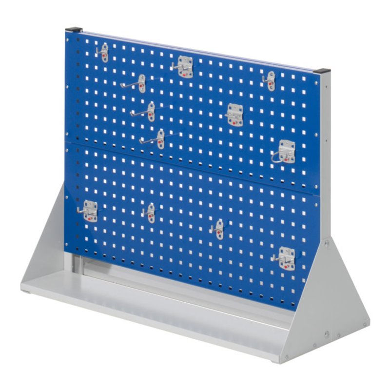 Kappes Stellwand RasterPlan Gr. 2 doppelseitig RAL 7035/5010 4 Lochplatten