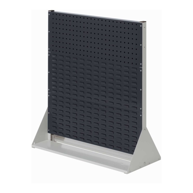 Kappes Stellwand RasterPlan Gr. 3 doppelseitig RAL 7035/7016 2 Loch-/4 Schlitzplatten