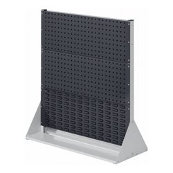 Kappes Stellwand RasterPlan Gr. 3 doppelseitig RAL 7035/7016 4 Loch-/2 Schlitzplatten