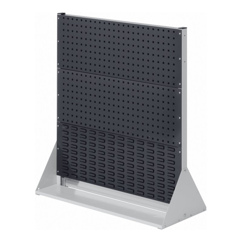 Kappes Stellwand RasterPlan Gr. 3 doppelseitig RAL 7035/7016 4 Loch-/2 Schlitzplatten