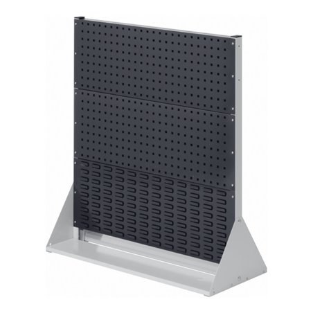 Kappes Stellwand RasterPlan Gr. 3 doppelseitig RAL 7035/7016 4 Loch-/2 Schlitzplatten