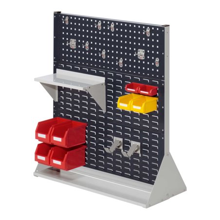 Kappes Stellwand RasterPlan Gr. 3 doppelseitig RAL 7035/7016 mit Ausstattung 2