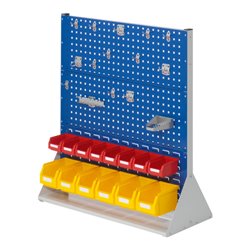 Kappes Stellwand RasterPlan Gr. 3 doppelseitig RAL 7035/5010 mit Ausstattung 3