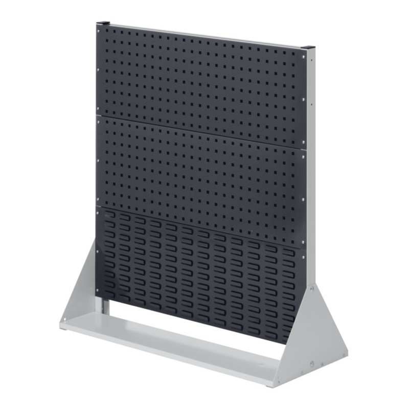 Kappes Stellwand RasterPlan Gr. 3 einseitig RAL 7035/7016 2 Loch-/1 Schlitzplatten