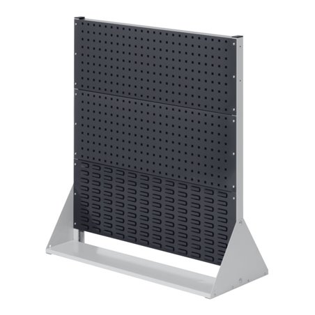 Kappes Stellwand RasterPlan Gr. 3 einseitig RAL 7035/7016 2 Loch-/1 Schlitzplatten