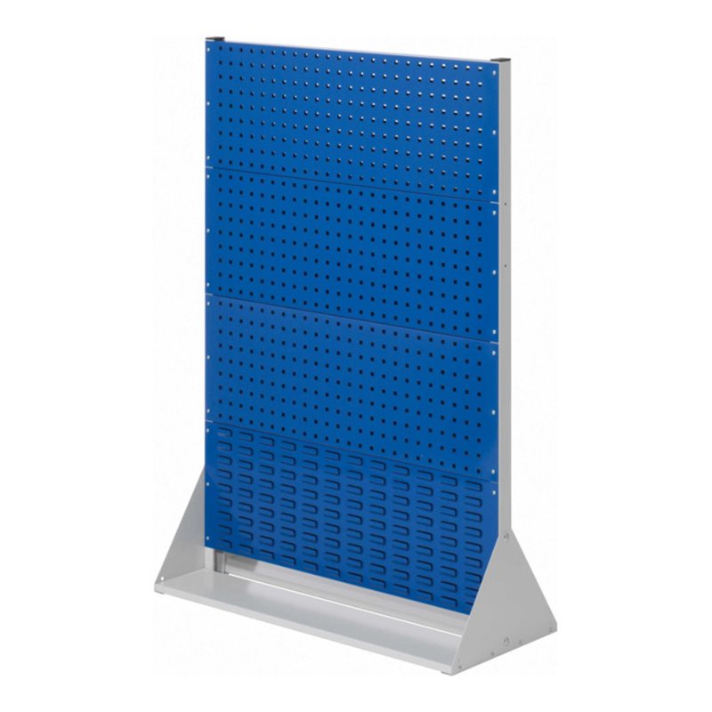 Kappes Stellwand RasterPlan Gr. 4 doppelseitig RAL 7035/5010 6 Loch-/2 Schlitzplatten