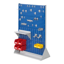 Kappes Stellwand RasterPlan Gr. 4 doppelseitig RAL 7035/5010 mit Ausstattung 1