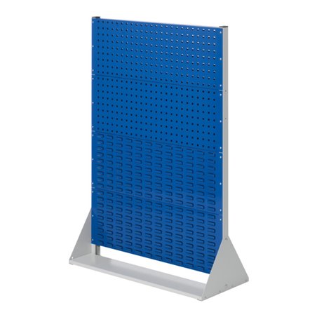 Kappes Stellwand RasterPlan Gr. 4 doppelseitig RAL 7035/5010 4 Loch-/4 Schlitzplatten