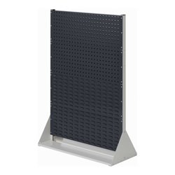 Kappes Stellwand RasterPlan Gr. 4 doppelseitig RAL 7035/7016 4 Loch-/4 Schlitzplatten