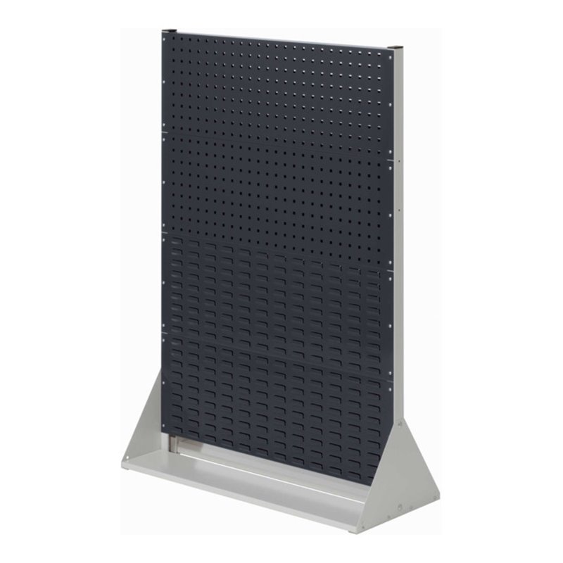 Kappes Stellwand RasterPlan Gr. 4 doppelseitig RAL 7035/7016 4 Loch-/4 Schlitzplatten