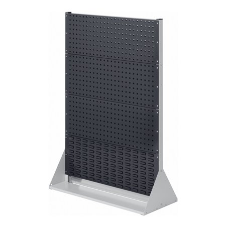 Kappes Stellwand RasterPlan Gr. 4 doppelseitig RAL 7035/7016 6 Loch-/2 Schlitzplatten