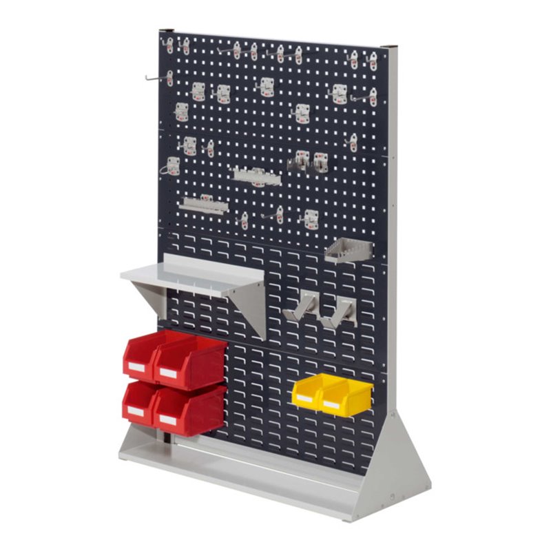 Kappes Stellwand RasterPlan Gr. 4 doppelseitig RAL 7035/7016 mit Ausstattung 1