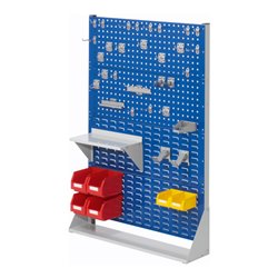 Kappes Stellwand RasterPlan Gr. 4 einseitig RAL 7035/5010 mit Ausstattung 1