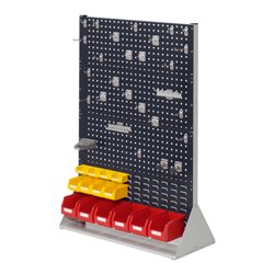Kappes Stellwand RasterPlan Gr. 4 doppelseitig RAL 7035/7016 mit Ausstattung 2