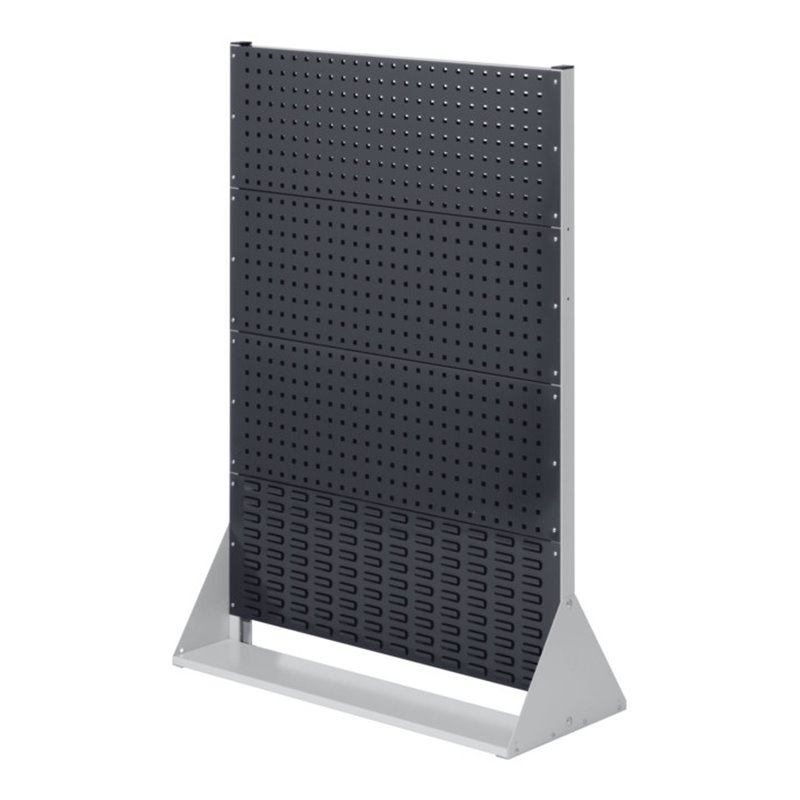 Kappes Stellwand RasterPlan Gr. 4 einseitig RAL 7035/7016 3 Loch-/1 Schlitzplatten