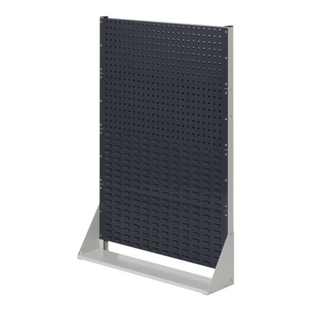 Kappes Stellwand RasterPlan Gr. 4 einseitig RAL 7035/7016 2 Loch-/2 Schlitzplatten