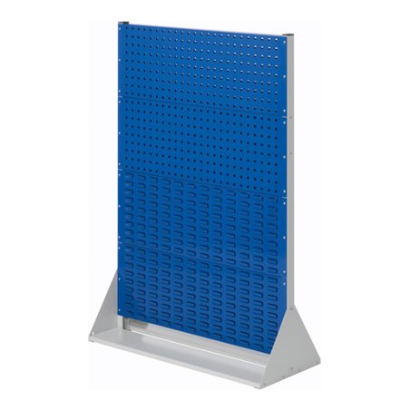 Kappes Stellwand RasterPlan Gr. 4 einseitig RAL 7035/5010 2 Loch-/2 Schlitzplatten