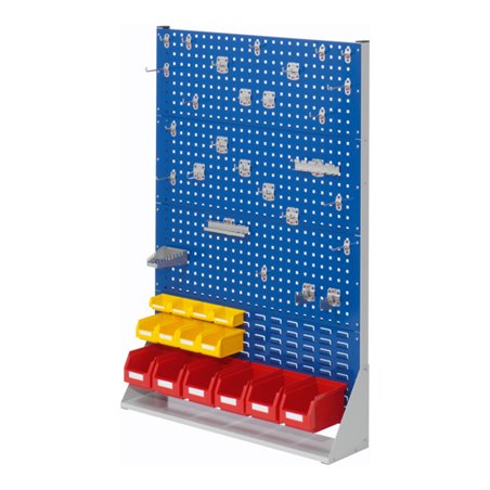 Kappes Stellwand RasterPlan Gr. 4 einseitig RAL 7035/5010 mit Ausstattung 2