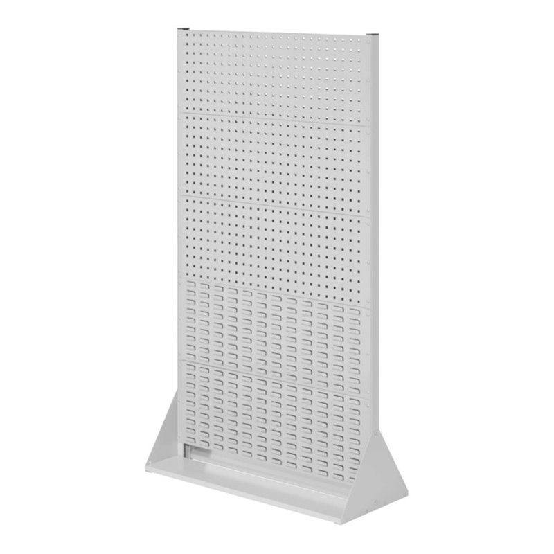 Kappes Stellwand RasterPlan Gr. 5 doppelseitig RAL 7035 6 Loch-/4 Schlitzplatten