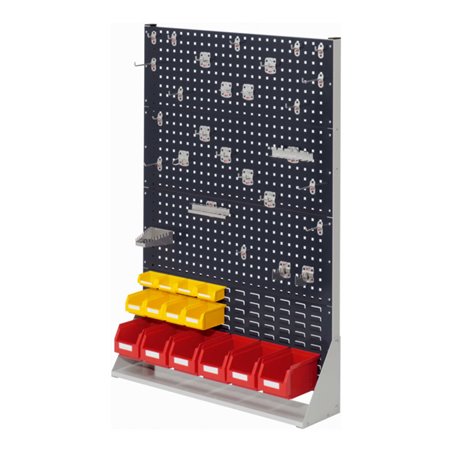 Kappes Stellwand RasterPlan Gr. 4 einseitig RAL 7035/7016 mit Ausstattung 2