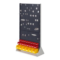 Kappes Stellwand RasterPlan Gr. 5 doppelseitig RAL 7035/7016 mit Ausstattung 1