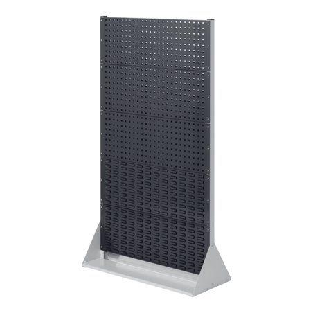 Kappes Stellwand RasterPlan Gr. 5 doppelseitig RAL 7035/7016 6 Loch-/4 Schlitzplatten