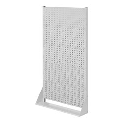 Kappes Stellwand RasterPlan Gr. 5 einseitig RAL 7035 3 Loch-/2 Schlitzplatten