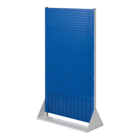 Kappes Stellwand RasterPlan Gr. 5 einseitig RAL 7035/5010 4 Loch-/1 Schlitzplatten