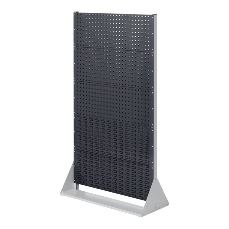 Kappes Stellwand RasterPlan Gr. 5 einseitig RAL 7035/7016 3 Loch-/2 Schlitzplatten