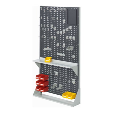 Kappes Stellwand RasterPlan Gr. 5 einseitig RAL 7035/7016 mit Ausstattung 1