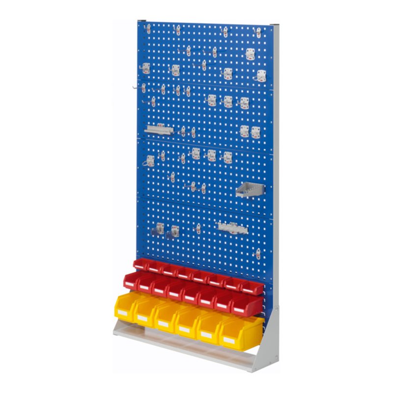 Kappes Stellwand RasterPlan Gr. 5 einseitig RAL 7035/5010 mit Ausstattung 2