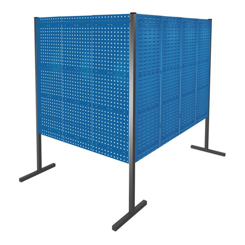 Kappes Trennwand RasterPlan Doppelfeld 90° H1500 mm RAL 5010 4 LP 3 SP