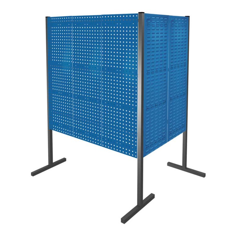 Kappes Trennwand RasterPlan Doppelfeld 90° H1500 mm RAL 5010 3 LP 2 SP