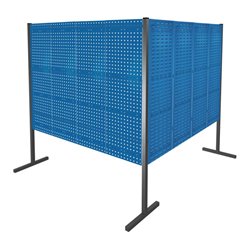 Kappes Trennwand RasterPlan Doppelfeld 90° H1500 mm RAL 5010 4 LP 4 SP