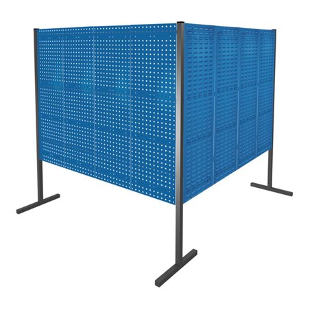 Kappes Trennwand RasterPlan Doppelfeld 90° H1500 mm RAL 5010 4 LP 4 SP