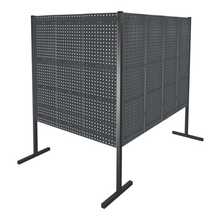 Kappes Trennwand RasterPlan Doppelfeld 90° H1500 mm RAL 7016 4 LP 3 SP