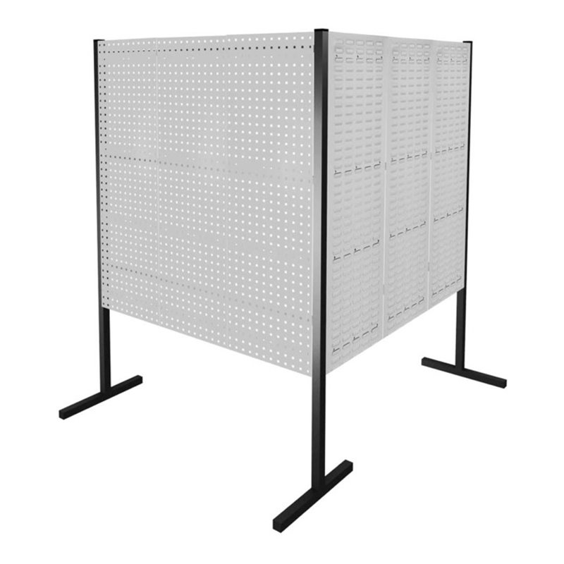 Kappes Trennwand RasterPlan Doppelfeld 90° H1500 mm RAL 7035 4 LP 2 SP