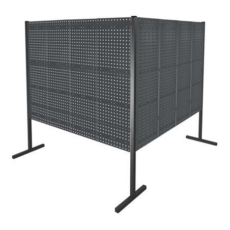 Kappes Trennwand RasterPlan Doppelfeld 90° H1500 mm RAL 7016 4 LP 4 SP