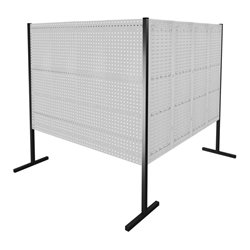 Kappes Trennwand RasterPlan Doppelfeld 90° H1500 mm RAL 7035 4 LP 4 SP