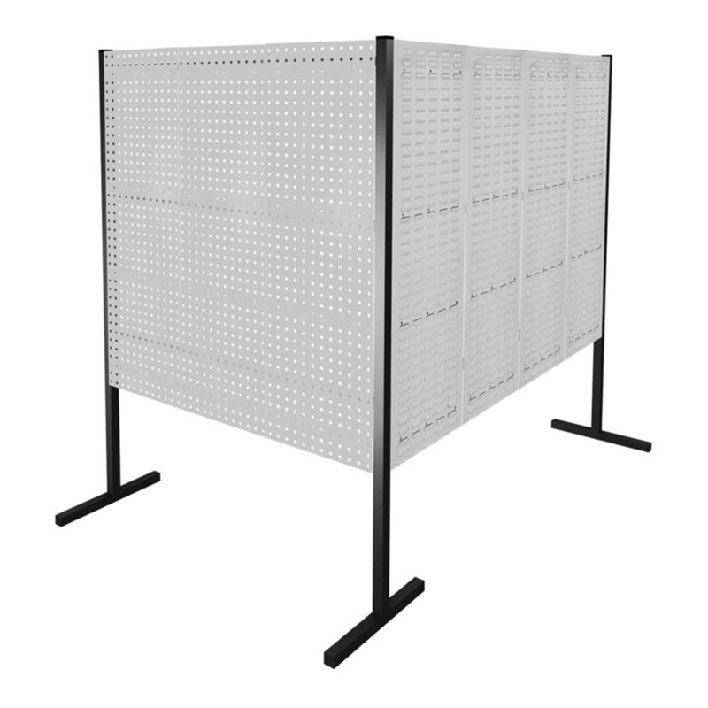 Kappes Trennwand RasterPlan Doppelfeld 90° H1500 mm RAL 7035 4 LP 3 SP