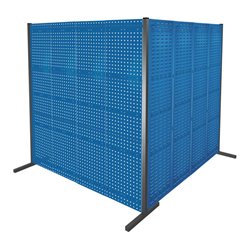 Kappes Trennwand RasterPlan Doppelfeld 90° H2000 mm RAL 5010 4 LP 4 SP